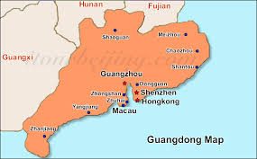 Guangdong Provincie kaart