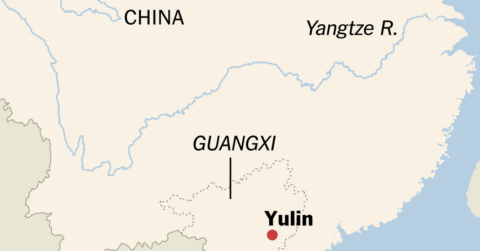 Yulin ligt in de provincie Guanxi in China