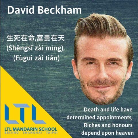 David Beckham Chinese Tatoeage