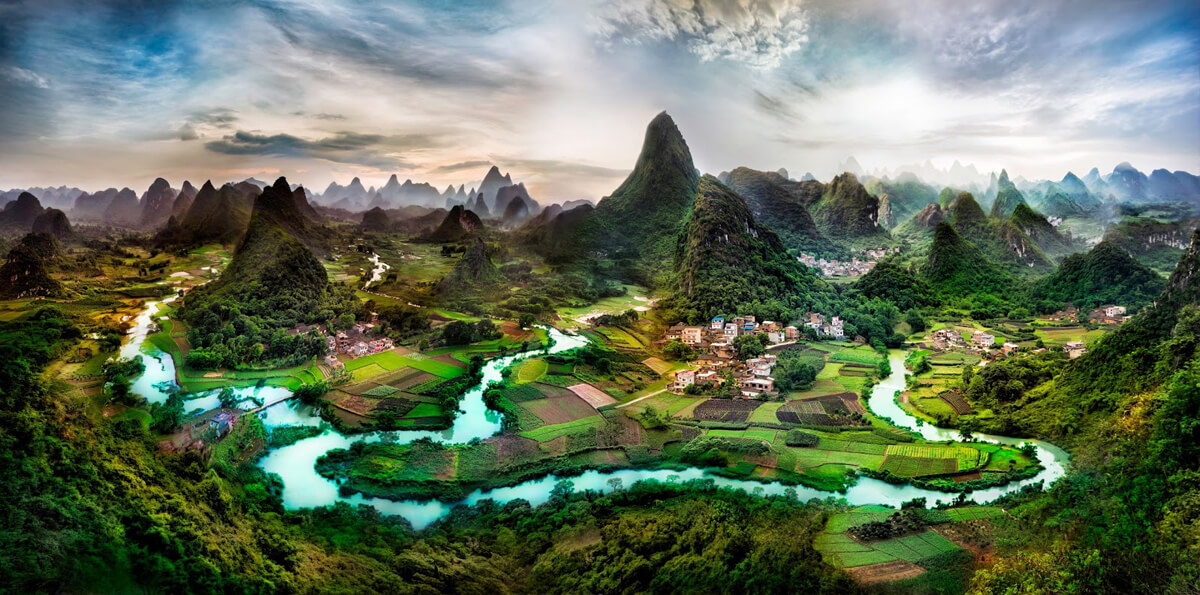 De prachtige Guangxi regio